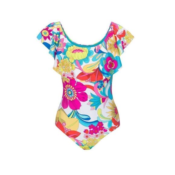 NWT Trina Turk Fontaine Off The Shoulder One Piece Swimsuit - Picture 2 of 9